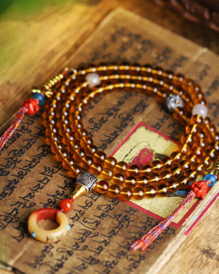 Kailash Energy 108 Beads Prosperity Mala Necklace