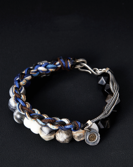 Handcrafted Sterling Silver Breaking Waves Bracelet