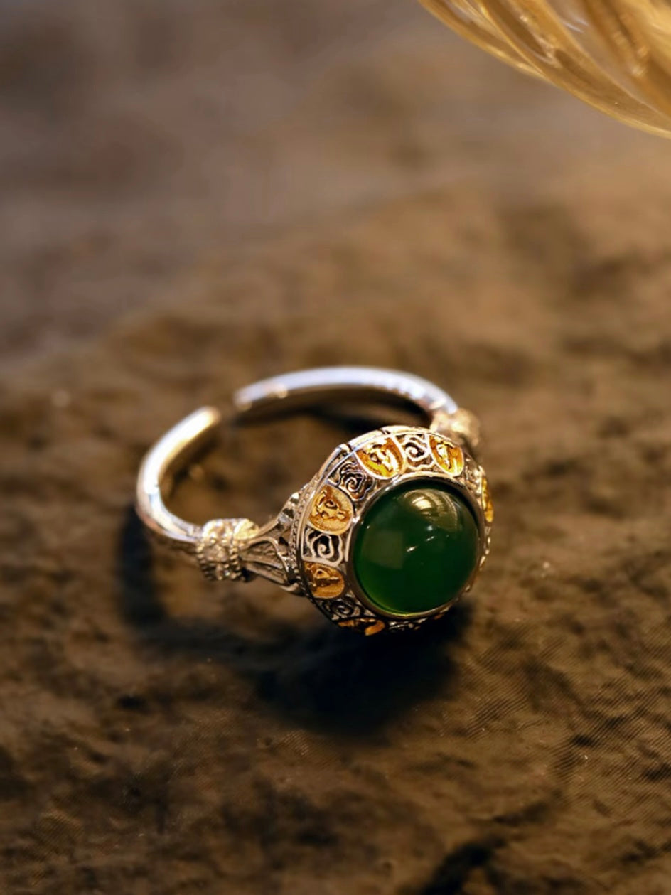 1_d4455f44-335f-44c4-9cb4-83f6a2b703a2.jpg Zodiac Twelve Guardians Silver & Gold-Plated Ring - Image 1