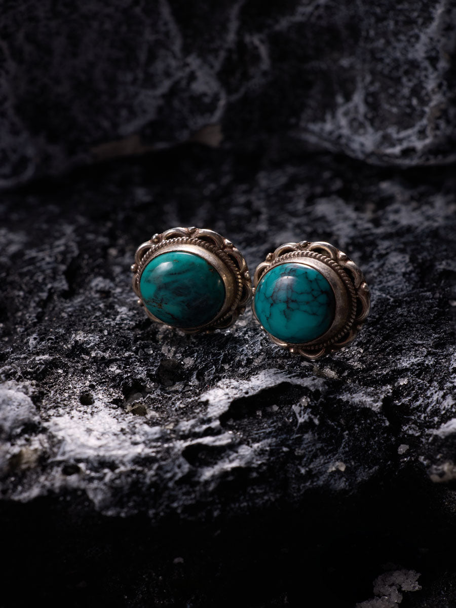 1_ecd3f98f-62d7-41d1-a221-89cdae727ec4.jpg Turquoise Serenity Earrings – Sterling Silver & Raw Stone - Image 1