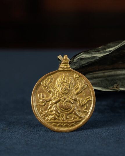 Extremely Rare Qing Dynasty The King of  Copper Nine Palaces Bagua Pendant with Lifetime Talisman