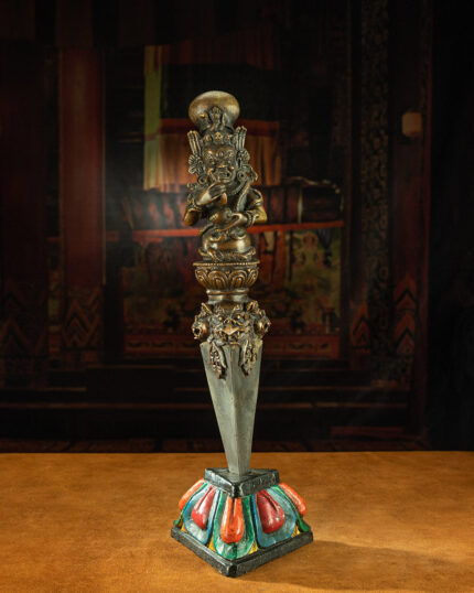Qing Dynasty Vajira Of The Mahakala Dharma Protector Copper  Sakya Monastery