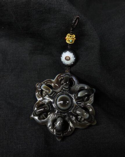 【Unique Item】 House Protection Cross Vajra Lotus Pendant