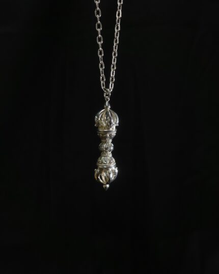 Pure Silver Vajra Symbol of Inner Strength and Spiritual Defense
