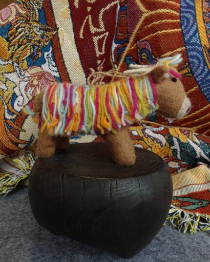 Handcrafted Yak Wool Felted Animal Figurine