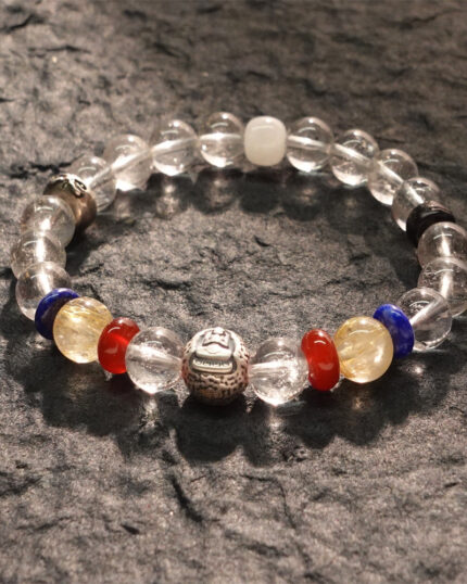 Wisdom Healing Vairocana Clear Quartz Buddha Bracelet