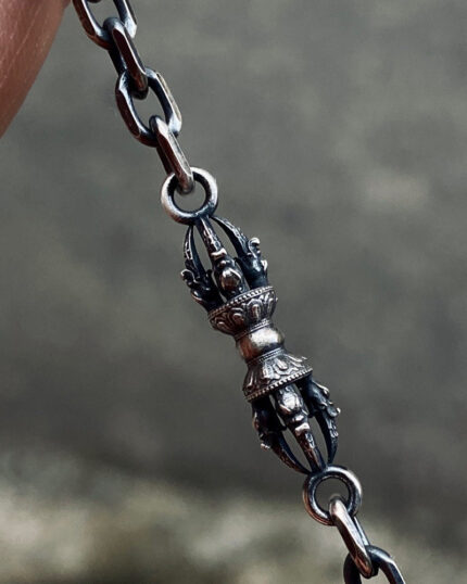 Vajra Silver Protection Stering Silver Bracelet