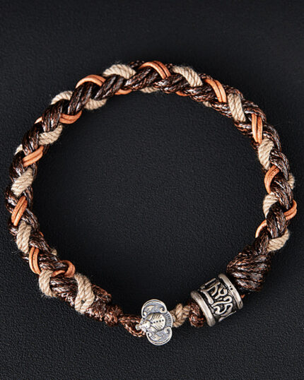 Fortune Weave Handcrafted Silver Bracelet