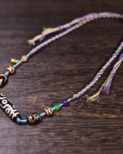 Fortune Nine-Eyed Dzi Pendant Pendant