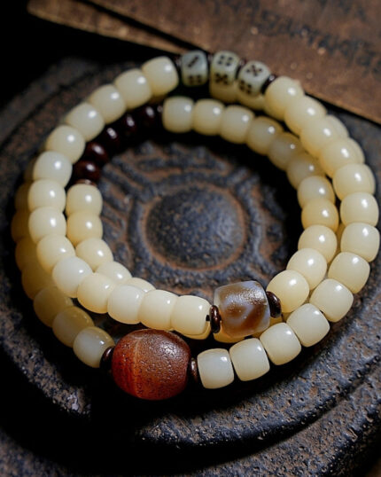 Sacred Bodhi Agate Protection Necklace