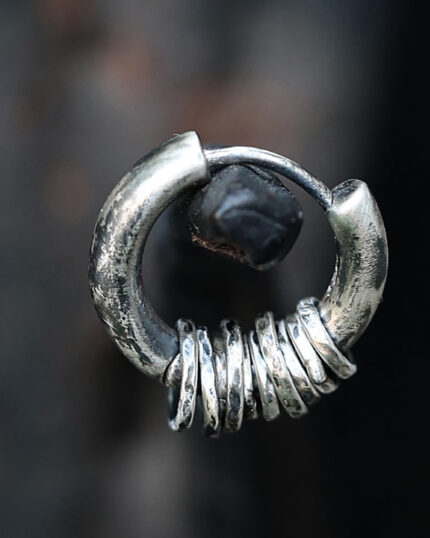 Fortune Spiral Sterling Silver Hoops