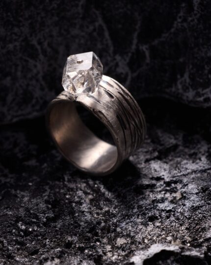 Timeless Clarity Raw Quartz Ring
