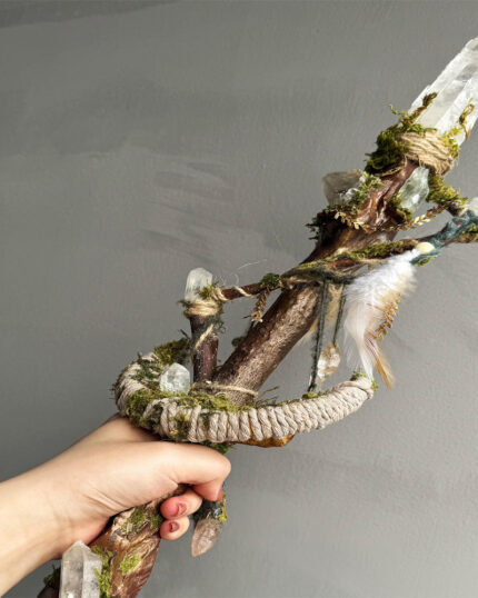 Crystal Calm Guardian Staff by Kailash Energy