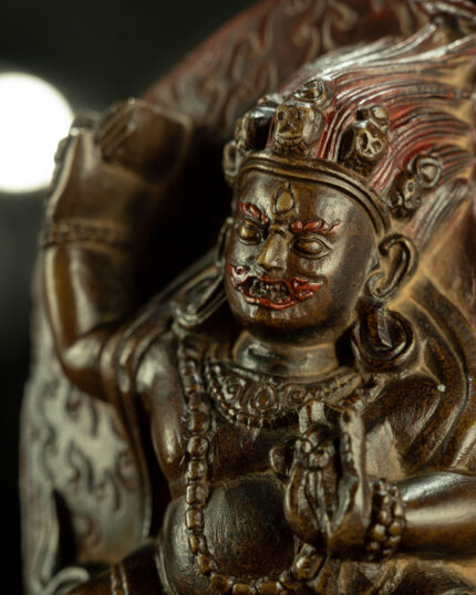 Guardian of Fierce Compassion – 17th Century Vajrapani Mani Stone Statue