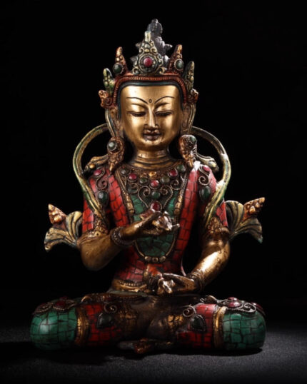 Vajrasatva GOOD KARMA Tibetan Statue for Eliminating Sin