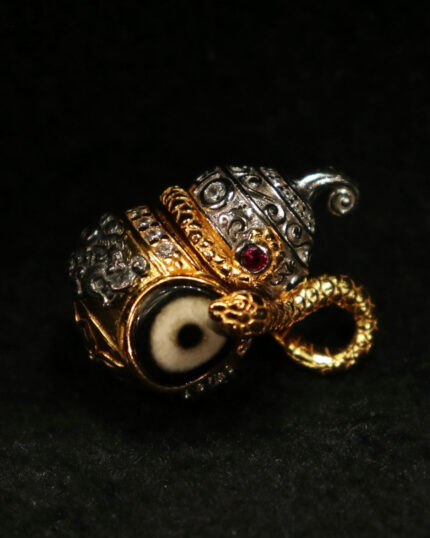 Eye of the Serpent Pendant – Blessing Energy.Dzi Beads. Protective Design