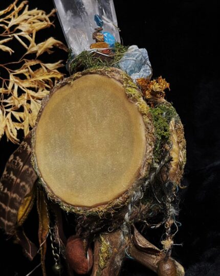 Shaman Magic Drum Tibetan Quartz Crystal Handmade